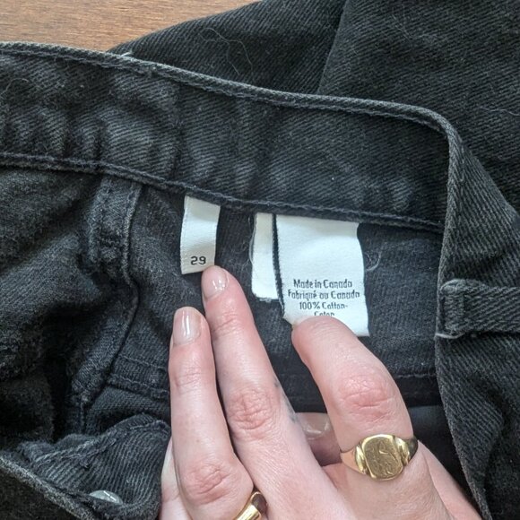 CALVIN KLEIN VINTAGE BLACK WASH JEANS - Picture 3 of 5